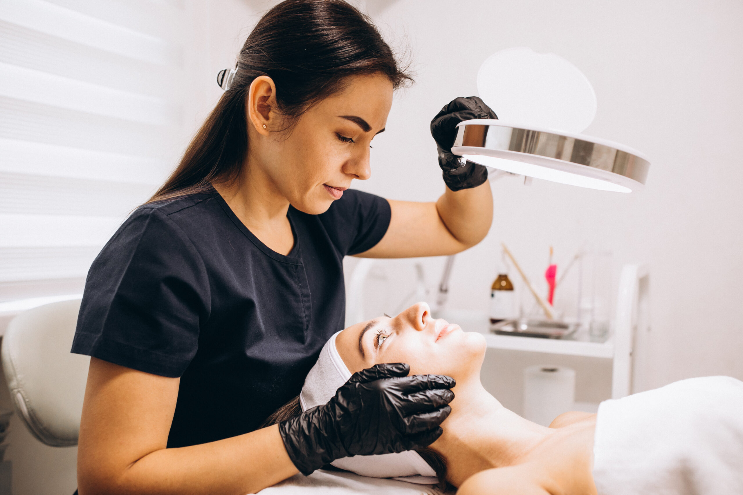 patient participating in dermatology clinical trial